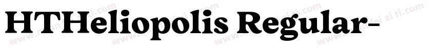 HTHeliopolis Regular字体转换